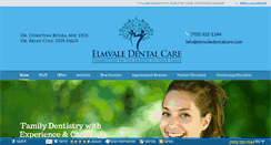 Desktop Screenshot of elmvaledentalcare.com